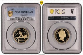 1992 $1 Olympics PR70DCAM