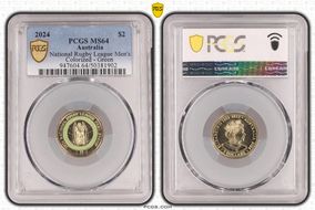 2024 $2 National Rugby League Men's Colorized - Green MS64