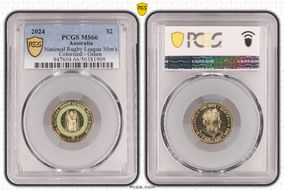 2024 $2 National Rugby League Men's Colorized - Green MS66