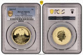 2019-P $1 D-Day 75th Anniversary MS70