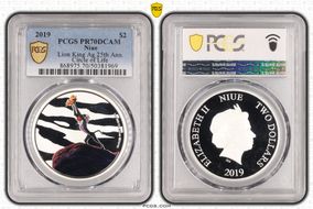 2019 $2 Lion King Ag 25th Ann. Circle of Life PR70DCAM