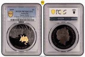 2019 $5 Lesser Bilby Echoes of Australian Fauna PR70DCAM