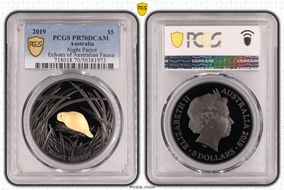 2019 $5 Night Parrot Echoes of Australian Fauna PR70DCAM