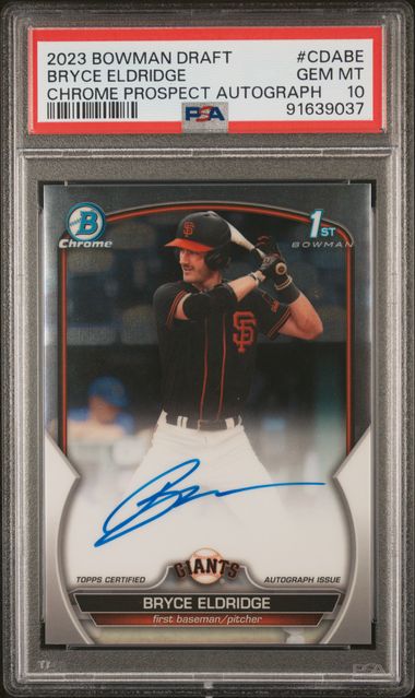 2023 Bowman Bowman Draft Chrome #CDABE Bryce Eldridge front