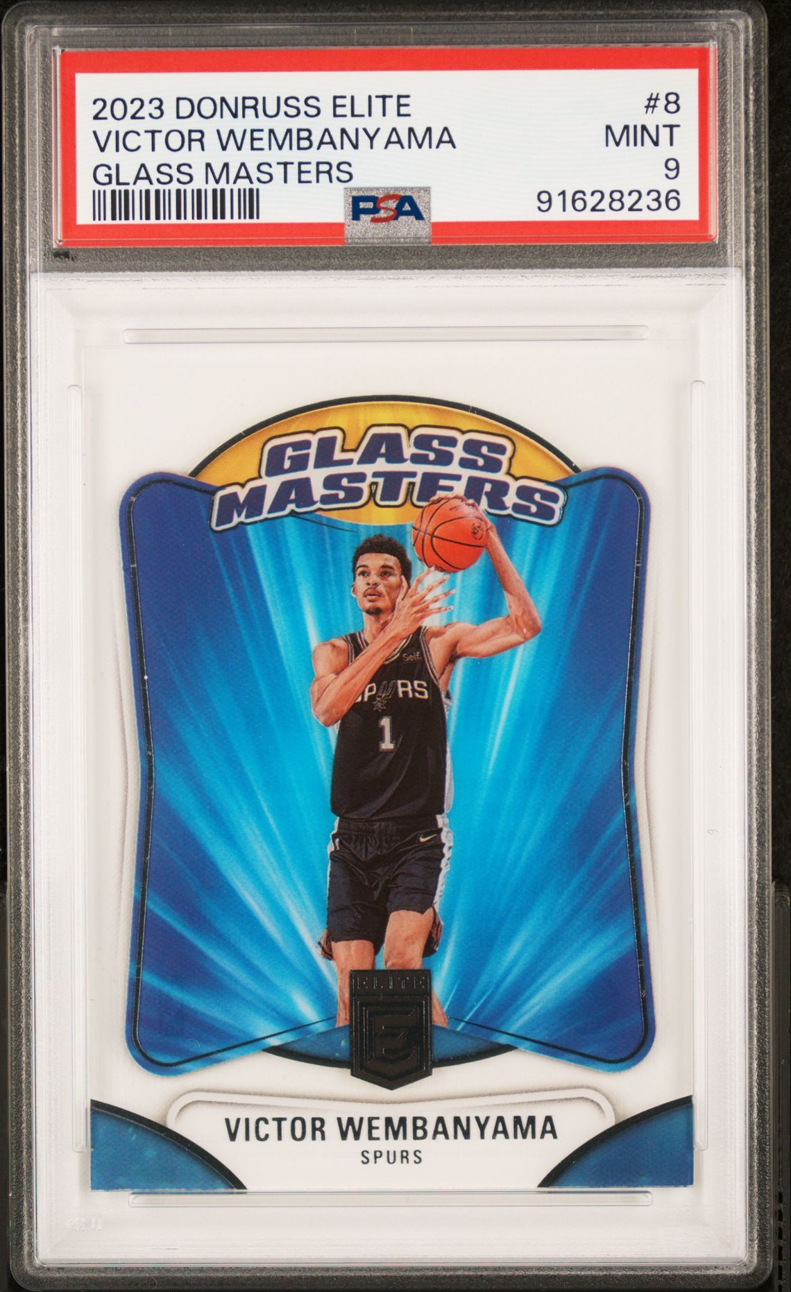 2023 Panini Panini Donruss Elite Glass Masters #8 Victor Wembanyama front