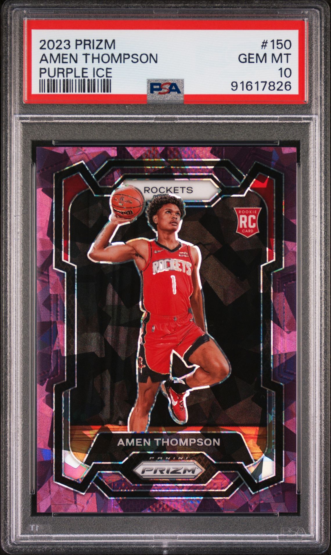 2023 Panini PANINI PRIZM Purple #150 Amen Thompson front