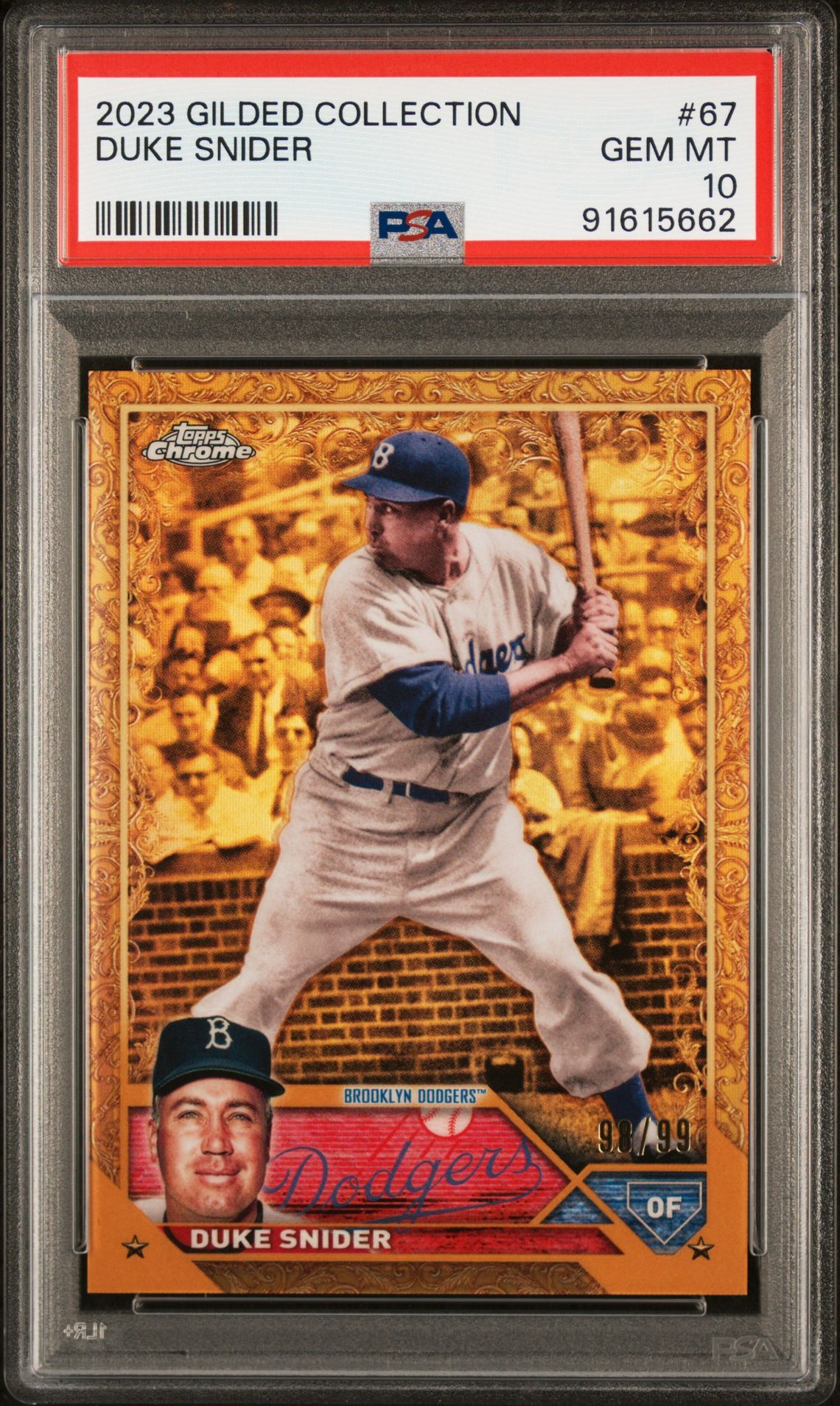 2023 Topps TOPPS GILDED COLLECTION #67 Duke Snider front