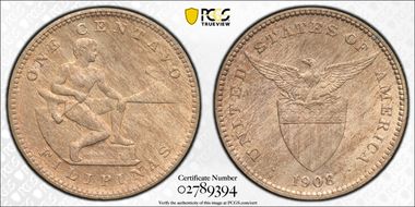 1908-S 1C MS66RB