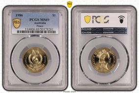 1986 $1 Peace MS69