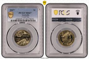 2017 $1 Coral Sea MS67