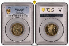 2003-C $1 Korean War Counterstamp MS68