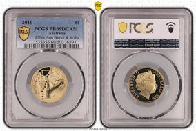 2010 $1 150th Ann Burke & Wills PR69DCAM