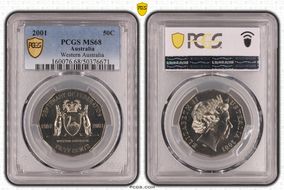 2001 50C Western Australia MS68