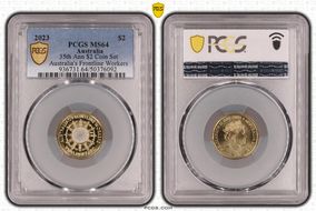 2023 $2 35th Ann $2 Coin Set Colorized Australia's Frontline Workers MS64