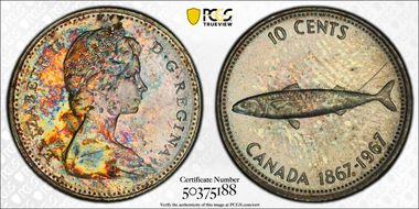 1967 10C 0.800 Ag MS64