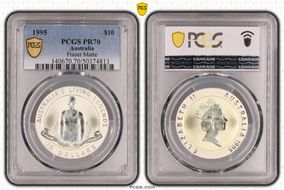 1995 $10 Fraser Matte PR70