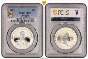 1995 $10 Rose Matte PR70