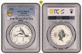 1996 $10 Strickland Matte PR70