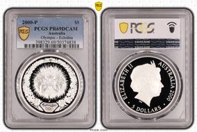 2000-P $5 Olympic - Echidna PR69DCAM