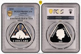 2018 $5 Defence Force PR69DCAM