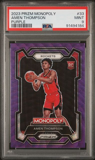 2023 Panini Prizm Monopoly Purple #33 Amen Thompson front