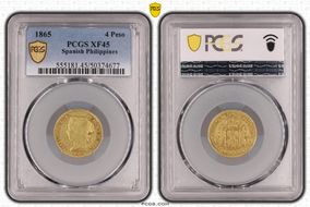 1865 4 Peso KM-144 XF45
