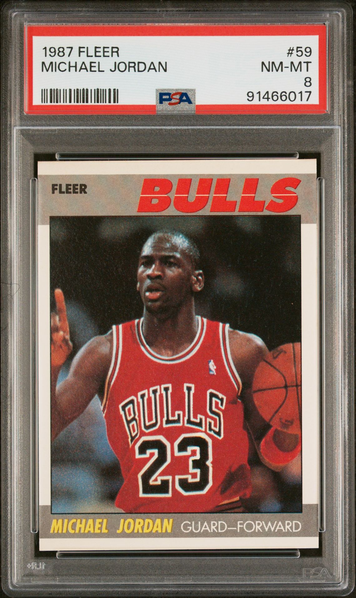 1987 Fleer Michael Jordan #59 Nm-Mt 8 front
