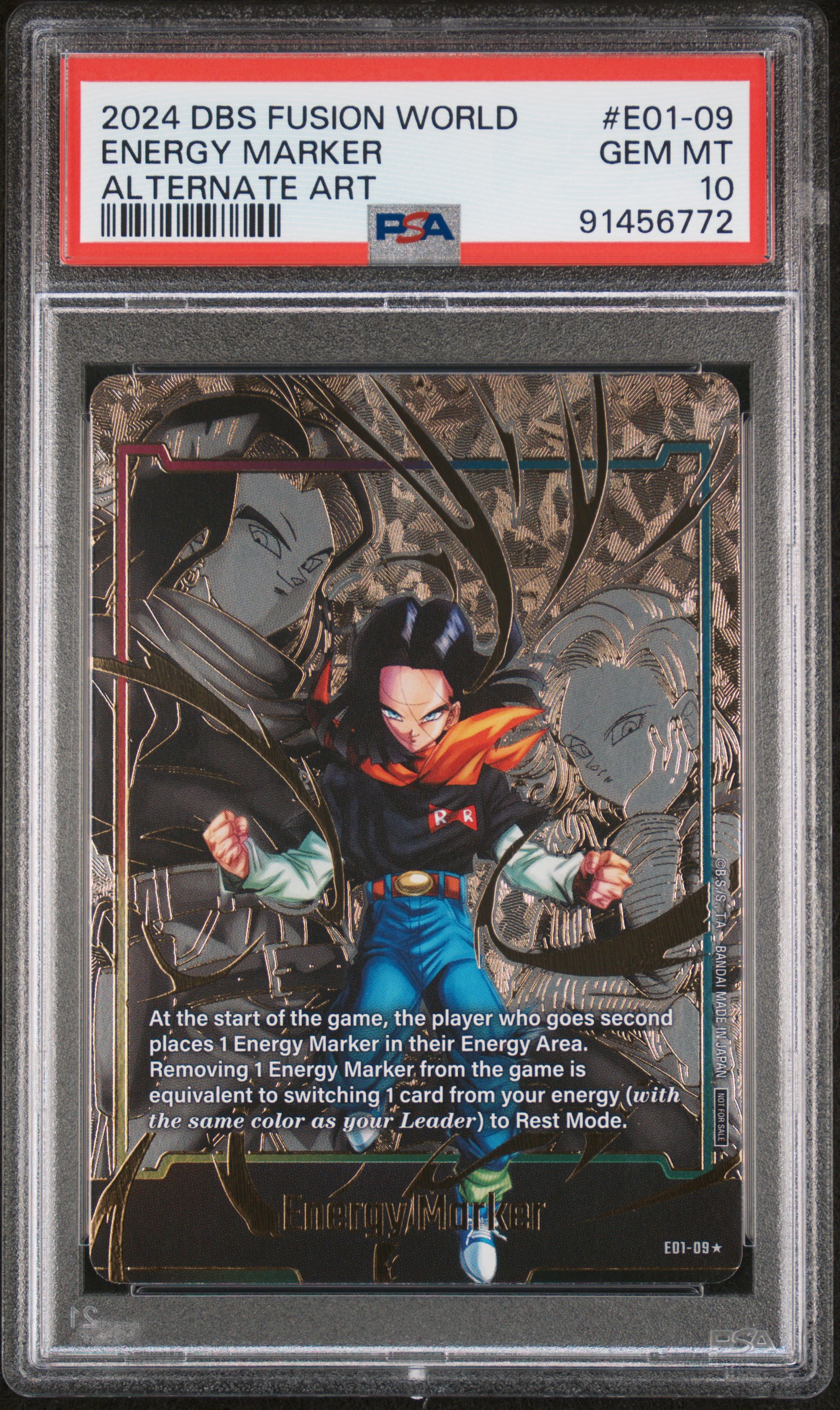 2024 #E01-09 Energy Marker PSA 10 Dragon Ball Super Card Game Fusion World Energy Marker Pack 01