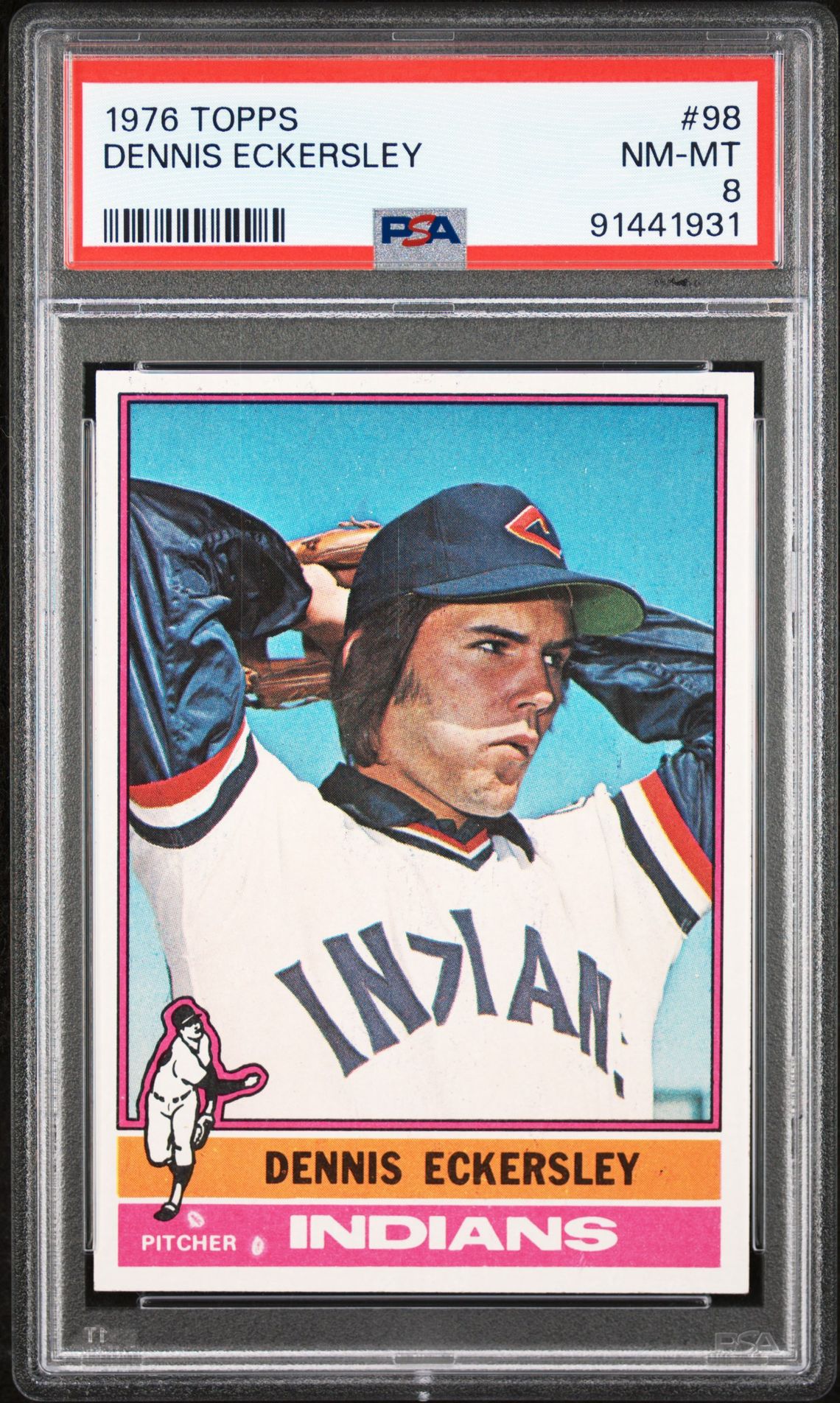 1976 Topps Dennis Eckersley #98 Nm-Mt 8 front