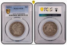 1895-S 50C VF35