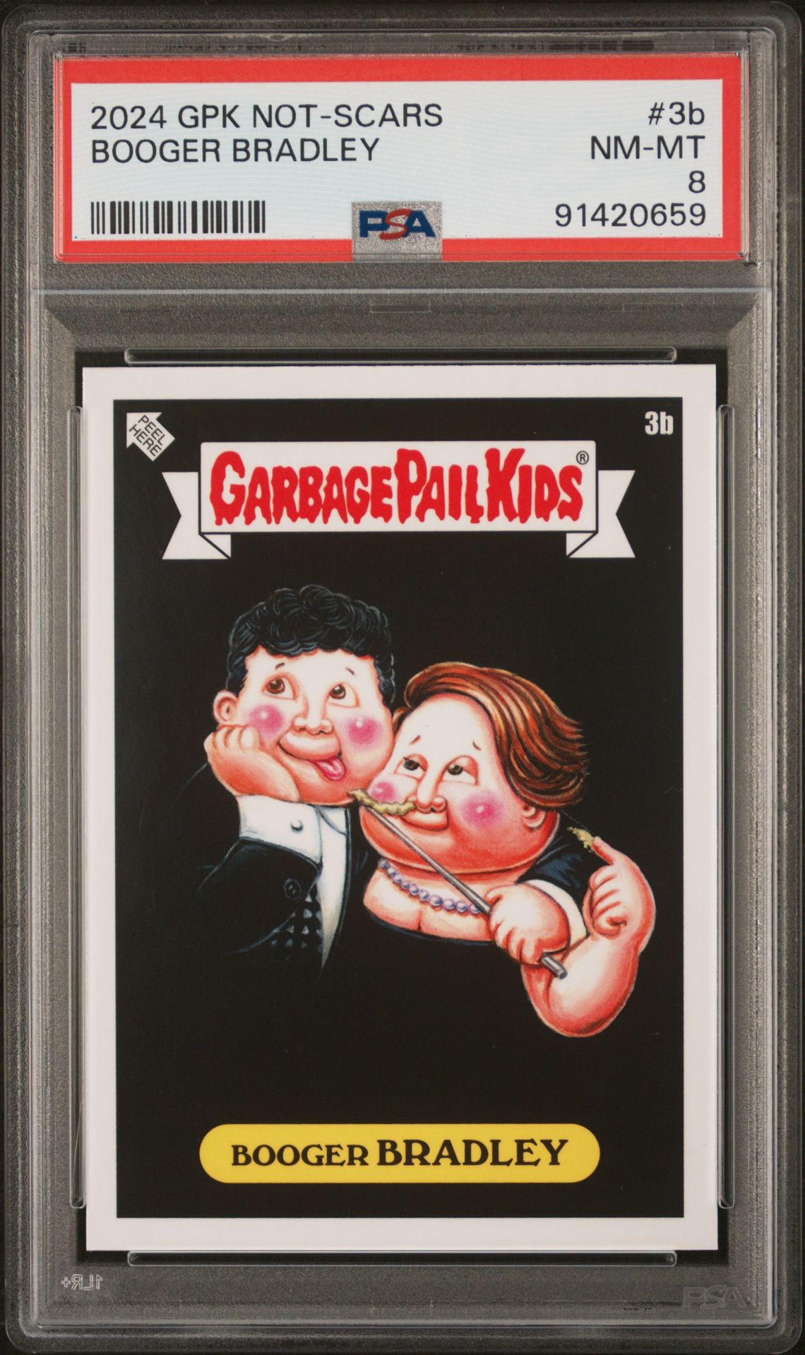2024 Topps GARBAGE PAIL KIDS NOT-SCARS #3B Booger Bradley front