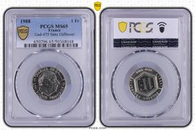 1988 1 Fr Gad-475 Sans Différent MS65