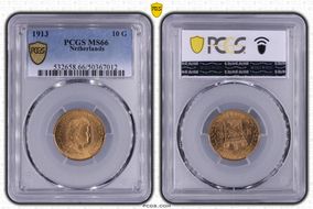 1913 10 G KM-149  Au MS66