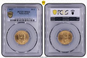 1927 10 G KM-162  Au MS64