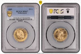 1885 10 G KM-106  Au MS67