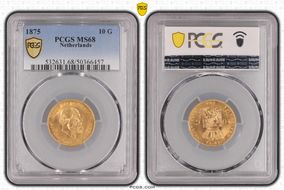 1875 10 G KM-105  Au MS68