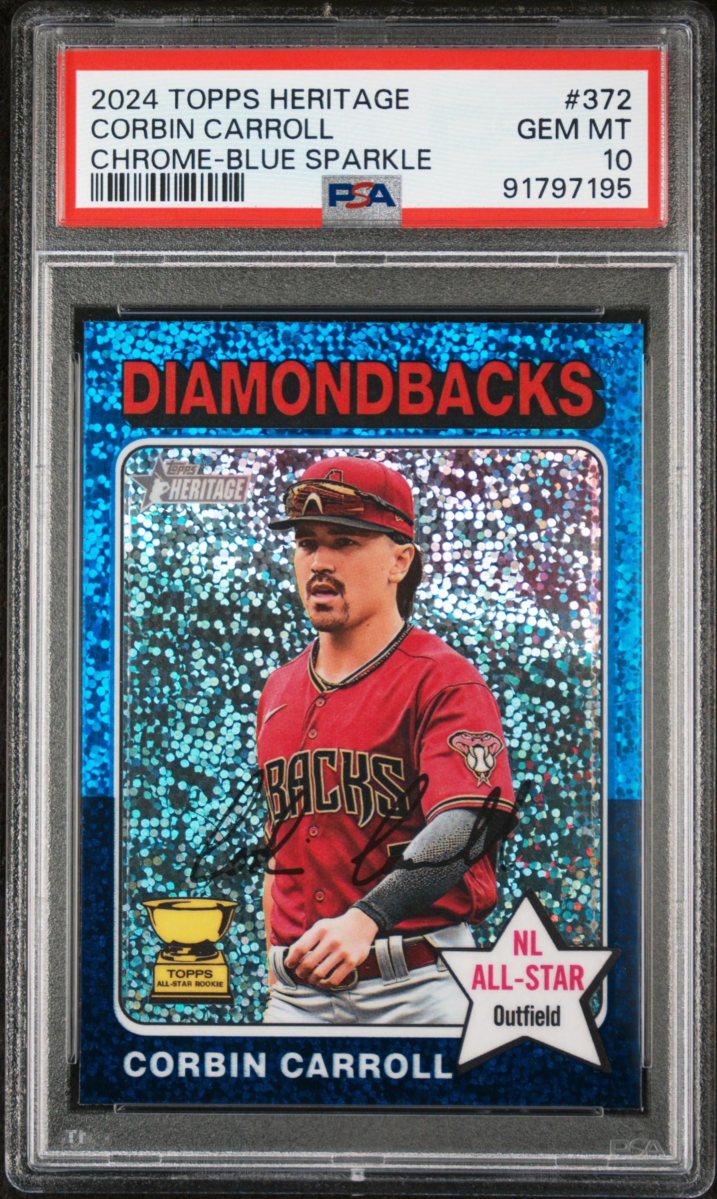 2024 #372 Corbin Carroll PSA 10 Topps Heritage
