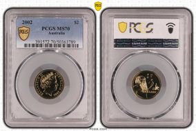 2002 $2 MS70