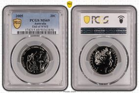 2005 20C End of WWII MS69
