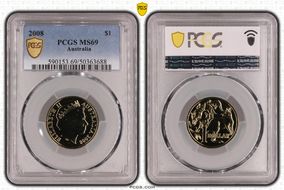 2008 $1 MS69