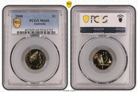 2008 $2 MS69
