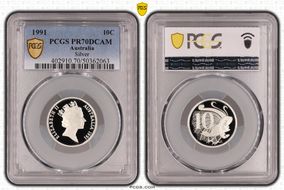 1991 10C Silver PR70DCAM