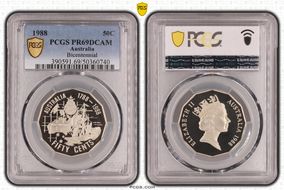 1988 50C Bicentennial PR69DCAM