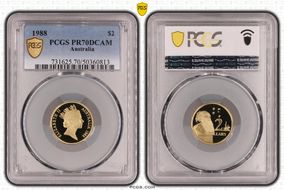 1988 $2 PR70DCAM