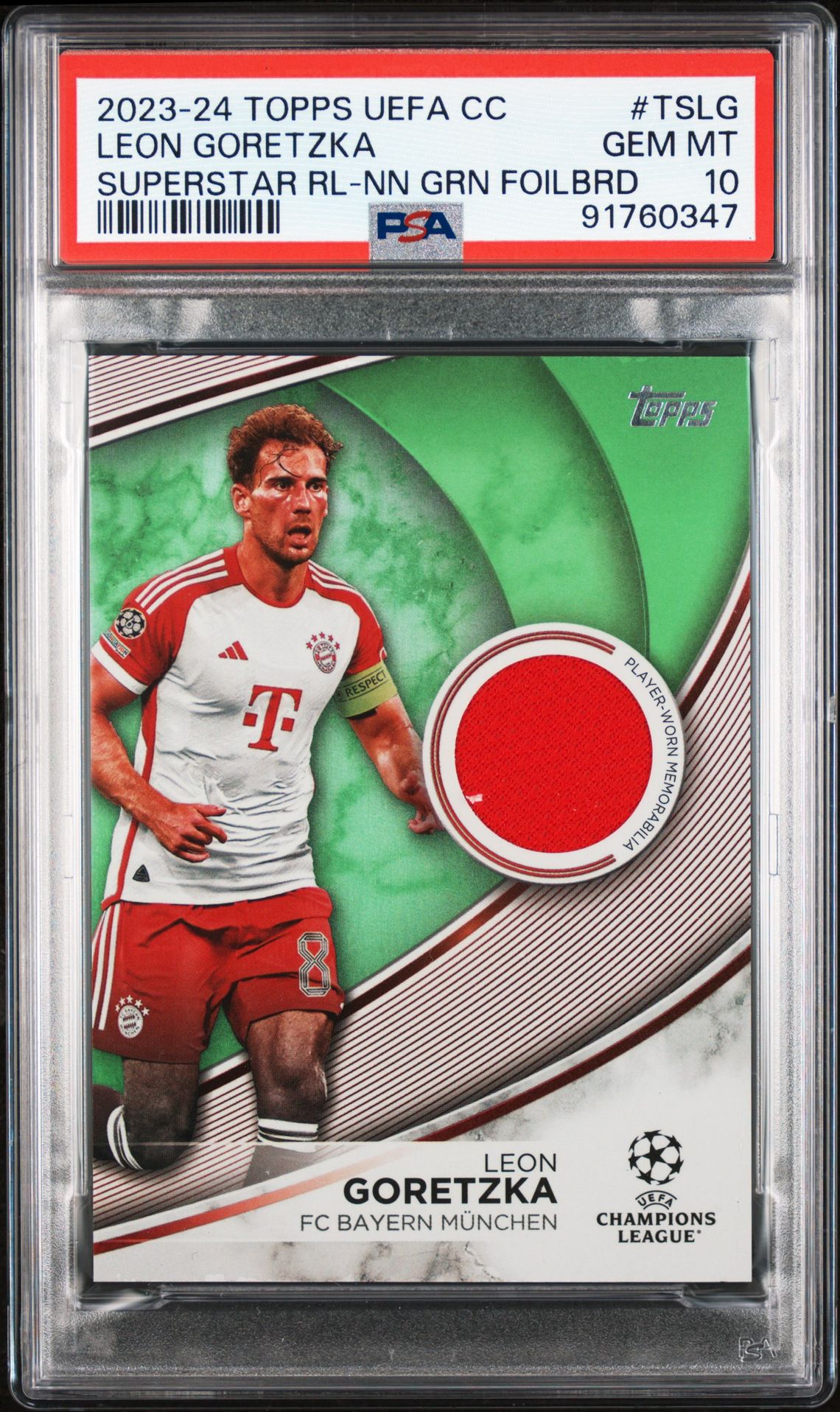 2023-24 Topps Topps Uefa Club Competitions Topps Superstar Relics #TSLG Leon Goretzka front