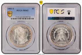 1881-S $1 MS62