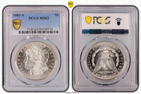 1881-S $1 MS62
