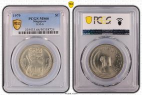 1979 $1 KM-6 MS66