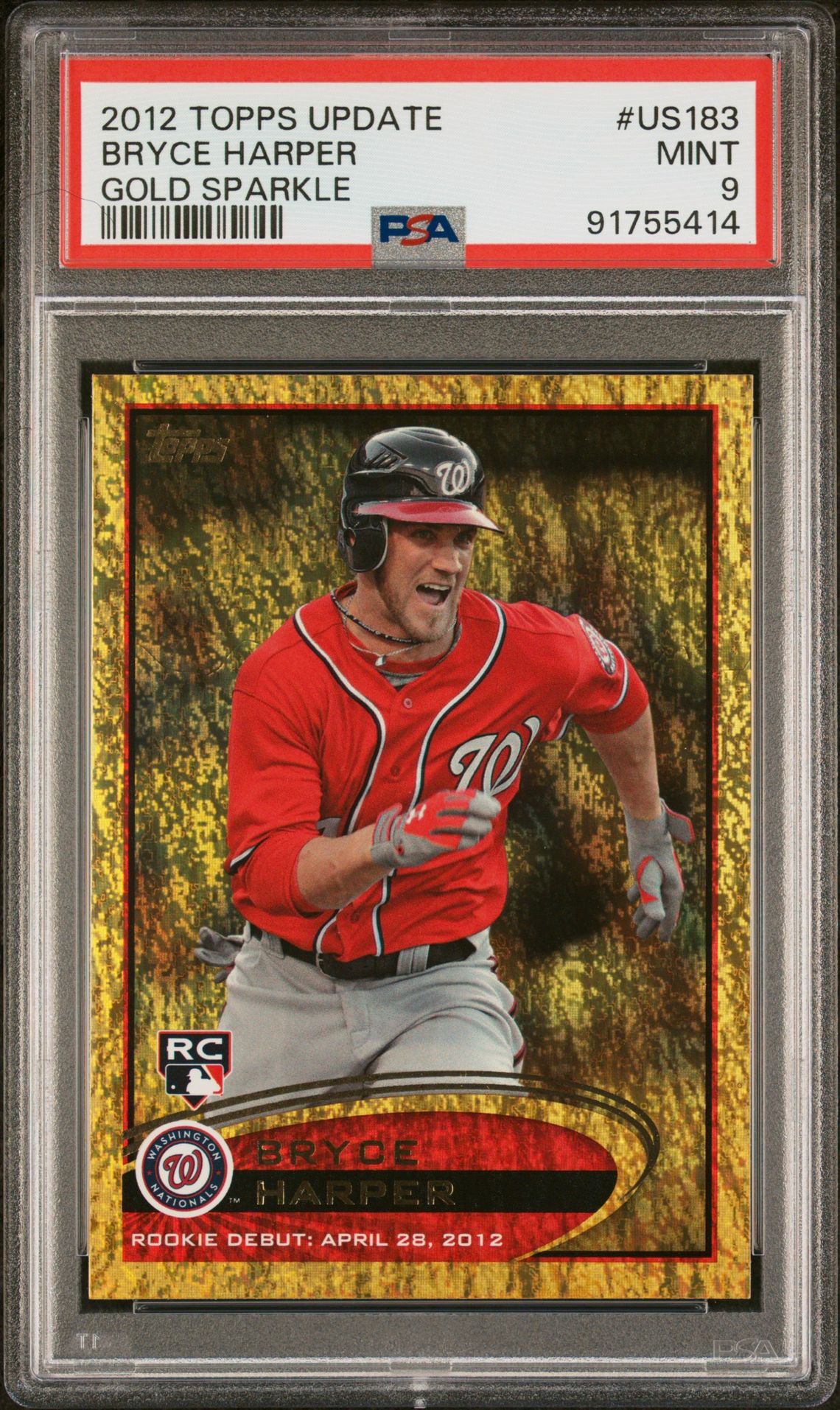 2012 Topps TOPPS UPDATE GOLD #US183 Bryce Harper front