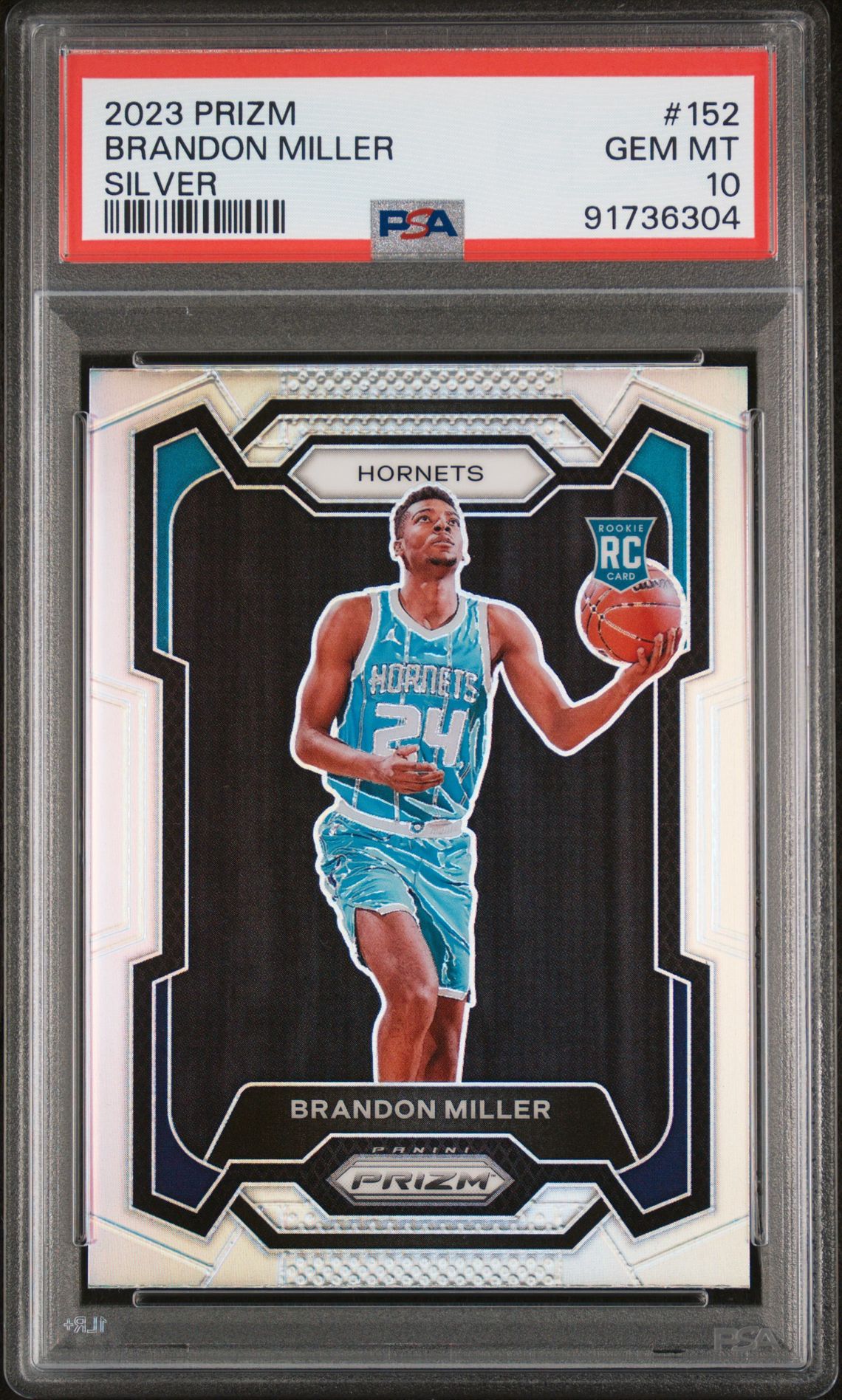 2023 Panini PANINI PRIZM RED WHITE BLUE #152 Brandon Miller front